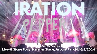 Iration amp Pepper LIVE  Stone Pony Summer Stage Asbury Park NJ 822024 cramx3 concert experience [upl. by Drooff]