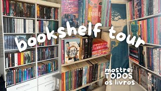 BOOKSHELF TOUR📚 Mostrando TODOS os meu livros  tour pelas estantes de livros✨ [upl. by Perce975]