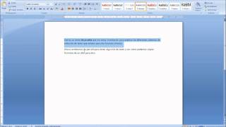 Vídeo Tutorial  Cómo seleccionar el texto mediante el uso del ratón [upl. by Ahsitnauq]