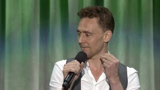 Tom Hiddleston singing The Bare Necessitiesquot at D23 [upl. by Aprilette809]