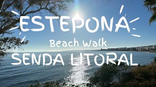 Estepona Spain 4K Beach Walk Malaga Costa del Sol [upl. by Obie]