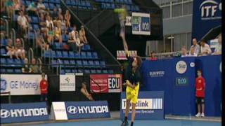 Gilles Simon  Flat Serve Slow Motion [upl. by Favata]