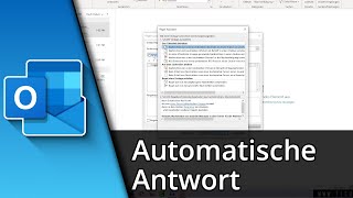 Outlook automatische Antwort  Outlook Abwesenheitsnotiz ✅ Tutorial [upl. by Evod228]