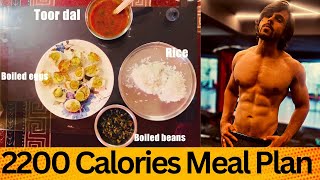 Episode 9  2200 CALORIE Meal Plan  2200 calories Diet plan for college students and Beginners 🇮🇳 [upl. by Nooj]