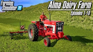 Alma Dairy Farm Lets Play Episodes 110 Supercut  Farming Simulator 22 [upl. by Thamos229]