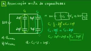 Associação mista de capacitores [upl. by Juta]