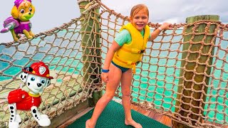 Assistants Paw Patrol Ocean Hunt for Chase and Rubble on Castaway Cay [upl. by Yentnuoc]