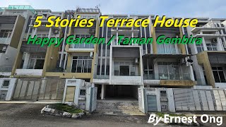 5 Stories Terrace House with Private Lift For Sale in Happy Gardens  Taman Gembira Old Klang Road [upl. by Ahsiym]