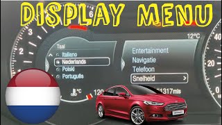 How to add  change language menu display from English to Dutch Ford Mondeo mk5 SMax mk2 [upl. by Fruin383]