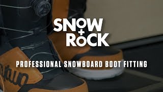 Professional Custom Snowboard Boot Fitting at SnowRock [upl. by Aeneas917]