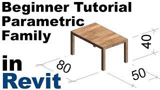 Revit Beginner Tutorial  Parametric Family [upl. by Solegna]