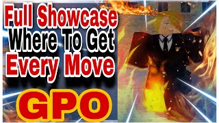 GPO Black Leg Sanji Full Showcase  How To GET EVERY Move On Black Leg [upl. by Hsitirb357]