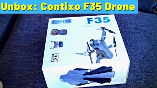 Unboxing Contixo F35 Drone 4K GPS Foldable Drone [upl. by Joab]