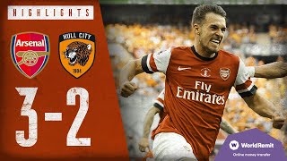 WHAT A COMEBACK  Arsenal 32 Hull City  Emirates FA Cup Final highlights  2014 [upl. by Eneladgam358]