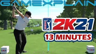 13 Minutes of PGA TOUR 2K21 Gameplay Nintendo Switch [upl. by Aicirtan]