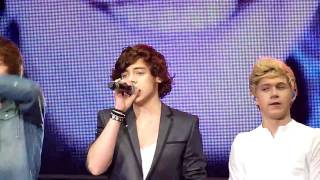 X FACTOR LIVE TOUR 2011 LONDON WEMBLEY  One Direction FOREVER YOUNG [upl. by Cal]