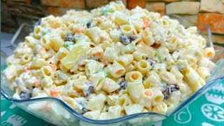 THE BEST AND CREAMY CHICKEN MACARONI SALAD [upl. by Anifares]