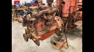 Allis Chalmers D17 Engine Install [upl. by Rheims]