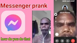 MESSENGER VIDEO CALL PRANK  NEW TREND BACKGROUND VIDEO PRANK [upl. by Yarb]