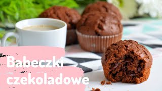 BABECZKI CZEKOLADOWE 🧁🍫😋  pyszne muffinki czekoladowe w niecałe 40 minut  Ciastkożercypl [upl. by Beedon370]