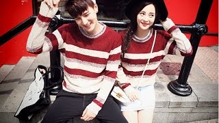 Ulzzang Couple Winter Fashion 2015 [upl. by Ynaffi147]