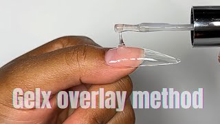 Transforming my nails with the revolutionary GELX Overlay method [upl. by Stoeber]