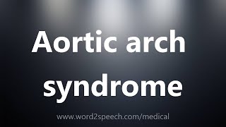 Aortic arch syndrome  Medical Meaning [upl. by Chessy620]