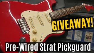 How To Install A Prewired Pickguard Fender Squier Strat [upl. by Einor]