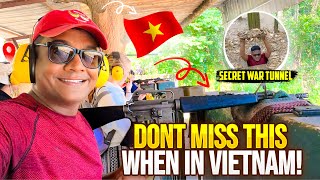 Vietnam on a Budget 🇻🇳 Fun Day in Cu Chi Tunnels  Mekong Delta Tour [upl. by Ecirtael]