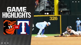 Orioles vs Rangers Game Highlights 72124  MLB Highlights [upl. by Matthieu]