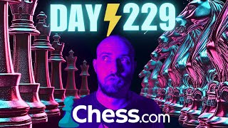 Can I Reach 2000 Elo on Chesscom in 1 Year Day 229 [upl. by Malorie]