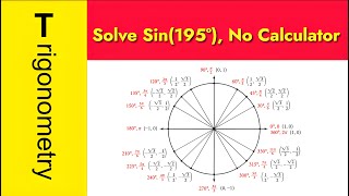 Made the math exam easier Find the exact value of sin195° algebraically without a calculator [upl. by Ydorb]