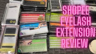 SHOPEE Ibat Ibang Eyelash ExtensionREVIEW shopeePH review eyelashbrand tutorial extension [upl. by Nawoj]