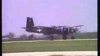 B26 Crashes After Engine Failure During Take Off Roll at 1993 Kankakee Air Festival [upl. by Baniaz]