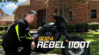 2024 Honda Rebel 1100T Review  Cruisemans Reviews [upl. by Atihcnoc]