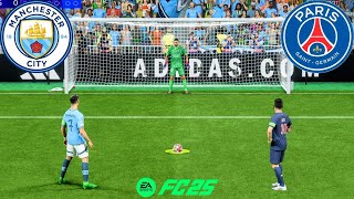 MANCHESTER CITY VS PSG  UCL FINAL  RONALDO VS MESSI  FC 25 PENALTY SHOOTOUT  PS5 GAMEPLAY [upl. by Ergener]