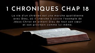 1 CHRONIQUES chapitre 18 Louis Segond [upl. by Desdamonna]