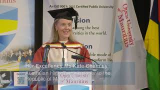 Convocation Ceremony 06 May 2024  Speech by Her Excellency Ms Kate Chamley Chief Guest [upl. by Swithbert]