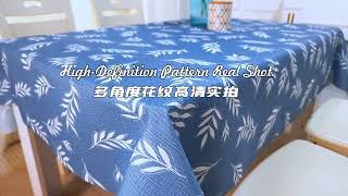 Waterproof oil proof and stain proof tablecloth reallife display [upl. by Dieter]