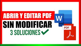 Como convertir PDF a Word GRATIS Tutorial paso a paso [upl. by Siana]