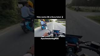 Police Piche lag gyi 🥵 bunny helmet 🐰shorts vlogs police traffic mt15 ktm tvs rider city [upl. by Eliath]