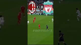 Ac milan VS Liverpool 2007 UCL 🏆 shorts football [upl. by Aerdnwahs]