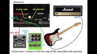 Marshall JVM 410h Channel OD1 Green Mode  Delay  Chorus [upl. by Standford814]