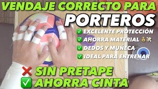 VENDAJE PORTEROS AHORRA MATERIAL SIN PERDER PROTECCIÓN [upl. by Zilber]