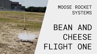 Bean and Cheese  2 Stage Model Rocket Flight One [upl. by Laddie]