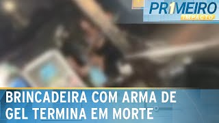 Brincadeira com arma de gel termina em tiro e morte em Olinda PE  Primeiro Impacto 271124 [upl. by Kcirtap]