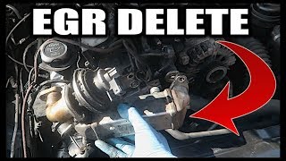 BMW EGR DELETE  HOW TO REMOVE BMW N47 N57 EGR VALVE [upl. by Oileve293]