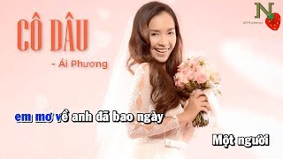 Karaoke Cô dâu  Ái Phương Beat chuẩn [upl. by Ericksen]