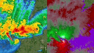 2024 TDWR ClaremorePryor Oklahoma Tornado Radar Loop [upl. by Rudman8]