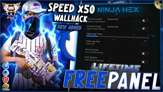 FREE PANEL PC GRATIS OB46 WALLHACK  SPEED  SNIPER LIFETIME FREE FIRE 🎁 ANTI BAN 100  NINJA HEX [upl. by Ila]